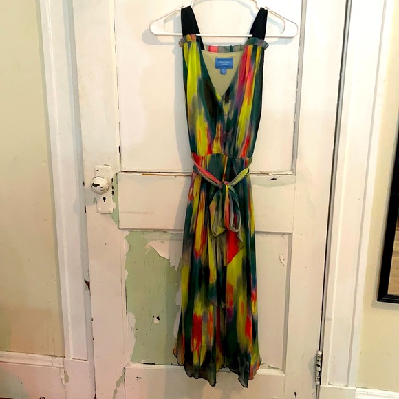 Vera Wang colorful flowy dress! - Picture 3 of 9